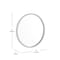 Flash Furniture 16" Round Silver Metal Framed Accent Wall Mirror HFKHD-6GD-CRE8-891315-GG - alternate 3
